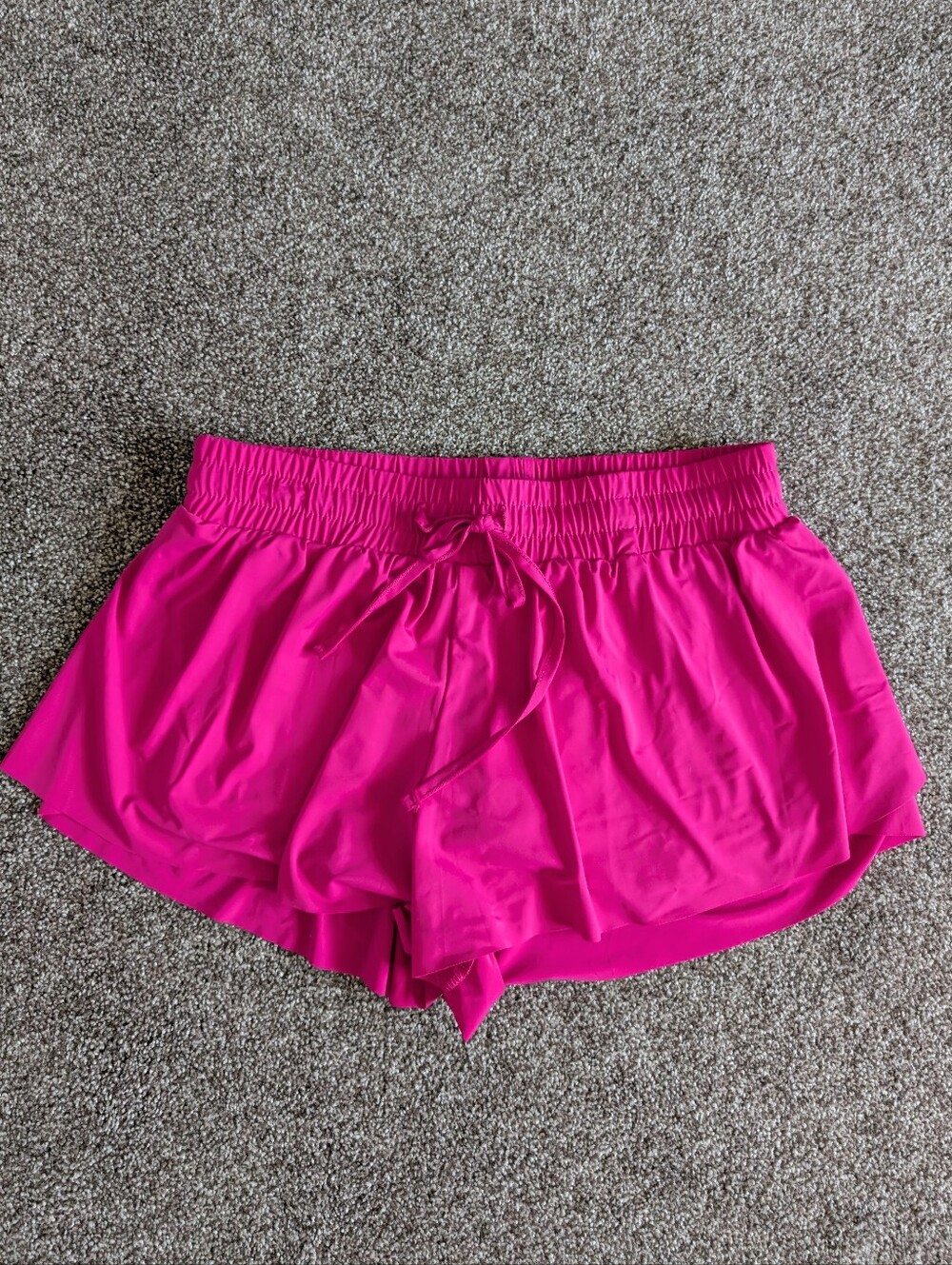 Suzette Collection Hot Pink Flyaway Athletic Flowy Shorts Size M